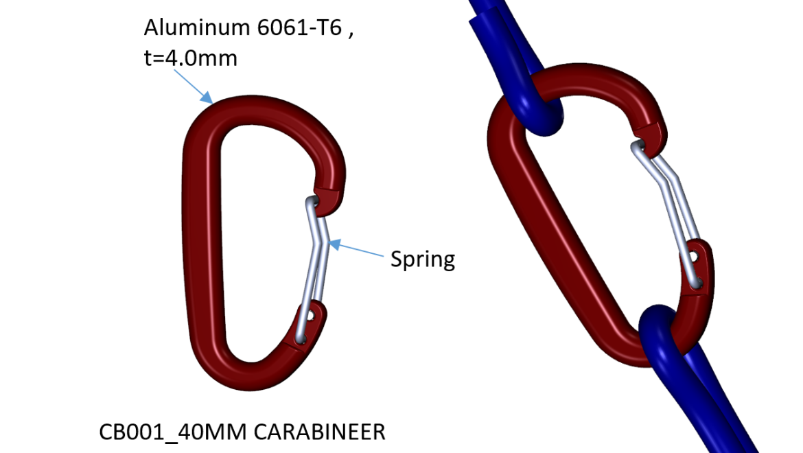 CB001_40MM CARABINEER