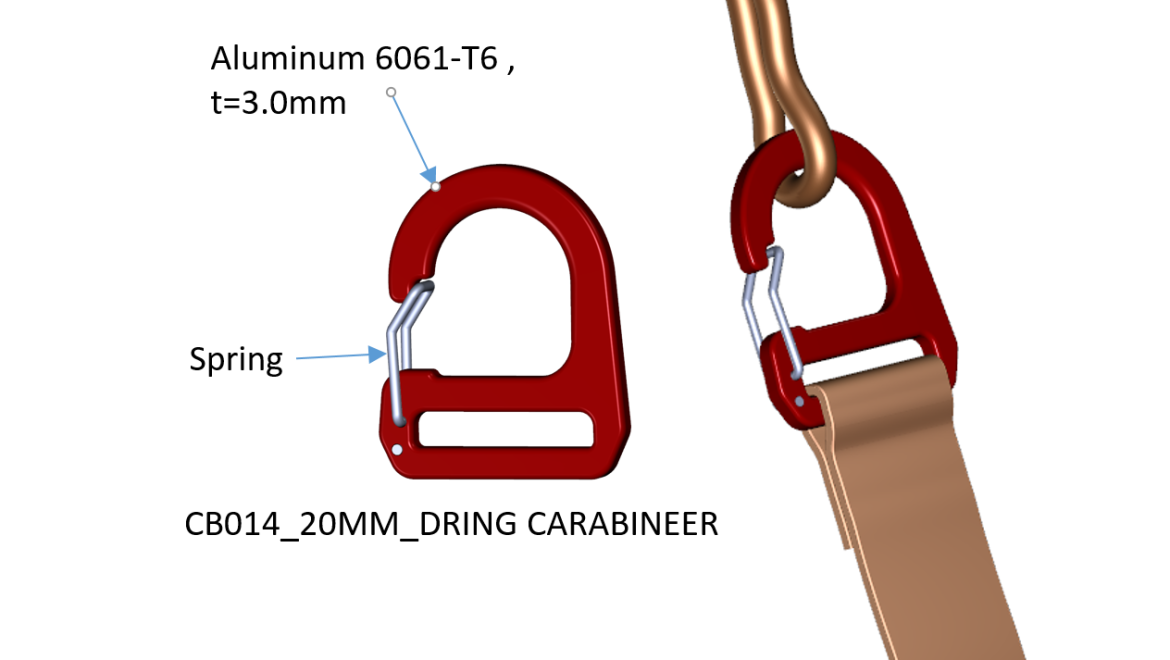 CB014_20MM_DRING CARABINEER