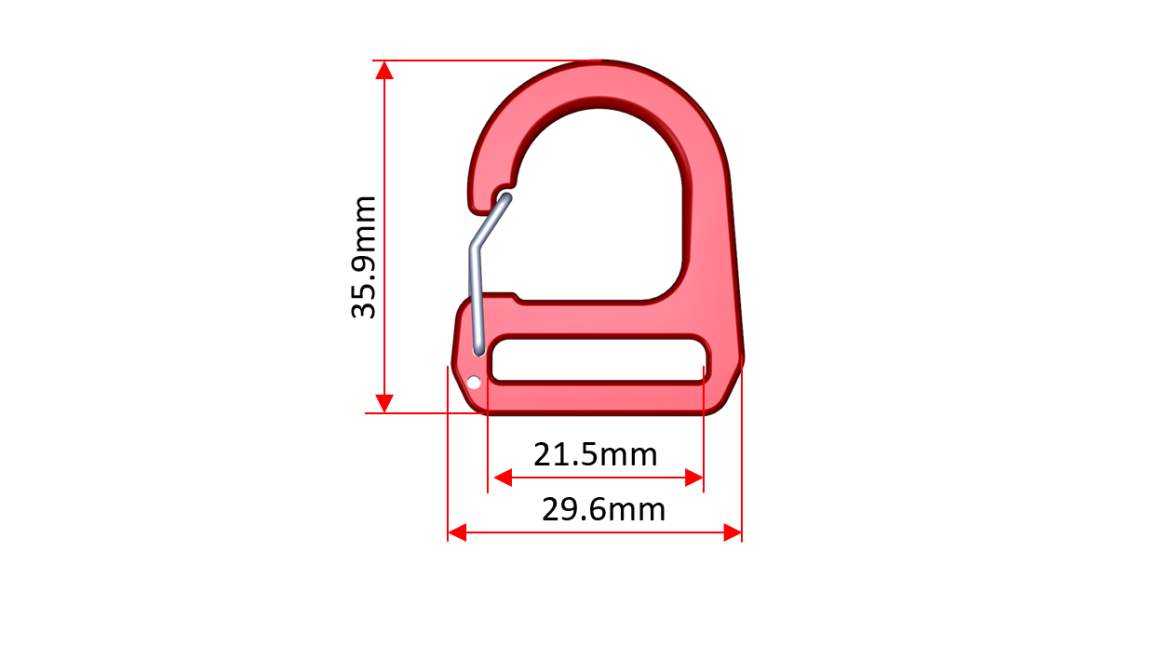 CB014_20MM_DRING CARABINEER