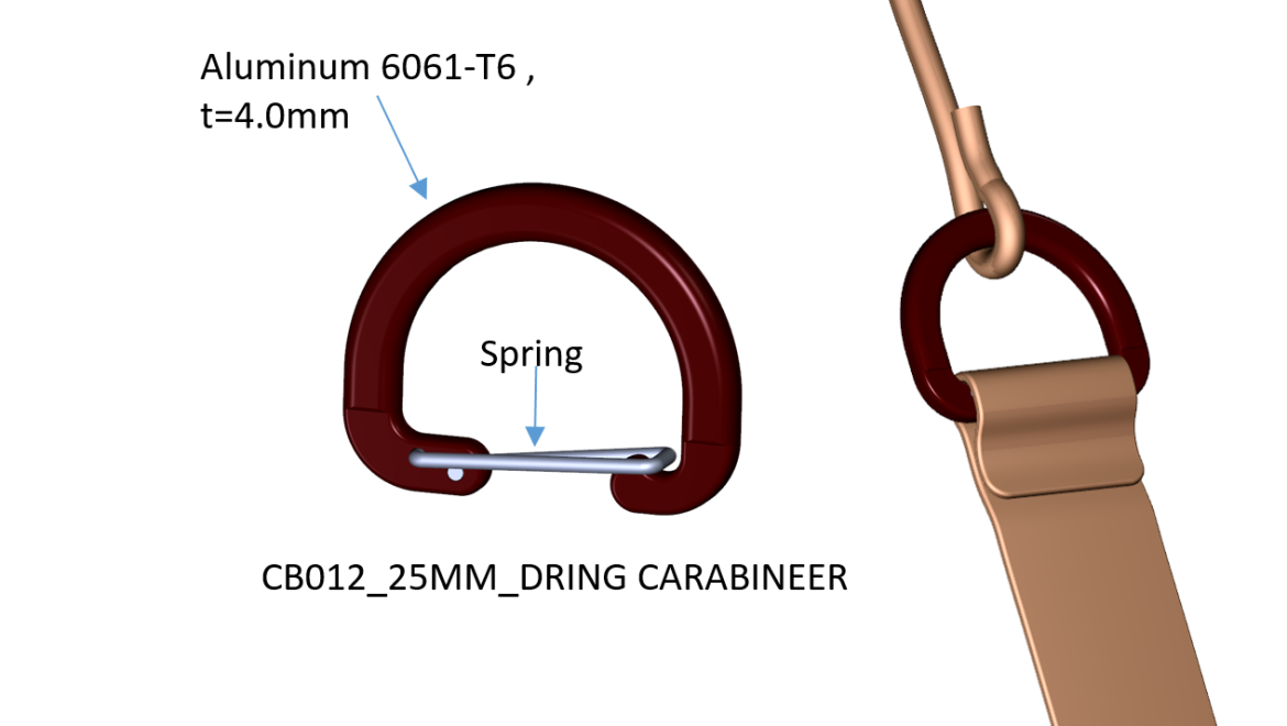 CB012_25MM_DRING CARABINEER