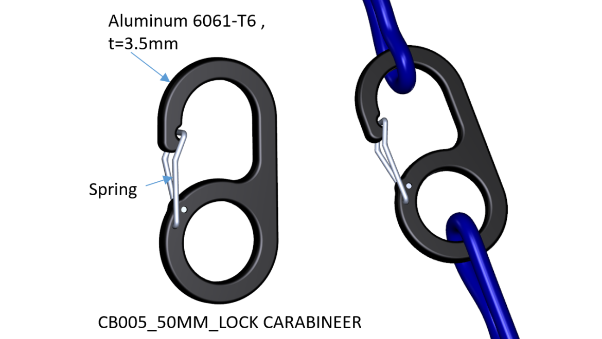 CB005_50MM_LOCK CARABINEER