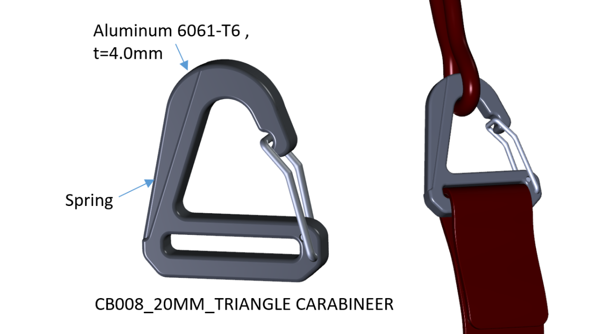 CB008_20MM_TRIANGLE CARABINEER