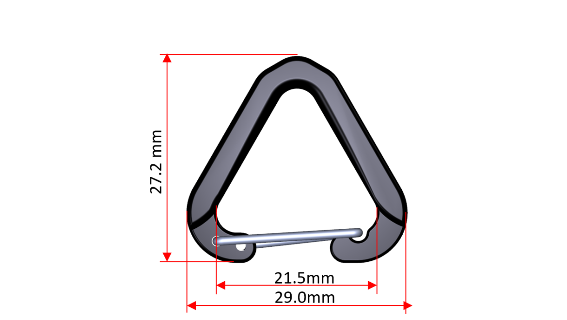 CB009_20MM_TRIANGLE CARABINEER